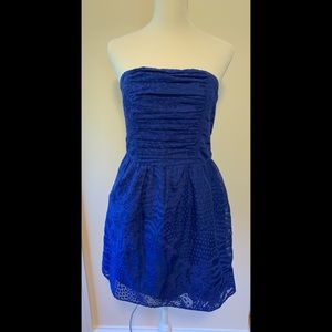 Express Dress, Blue Animal Print, Small, POCKETS